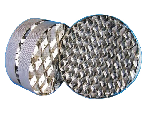 <b>我廠(chǎng)在上?；ぱ芯吭褐笇?，專(zhuān)業(yè)生產(chǎn)新型高效波紋規整填料及散堆填料，可采用不銹鋼、銅 、鋁、純鈦、鉬五鈦、等材質(zhì)制作。在香料、農藥、精細化工、石油化工等領(lǐng)域得到廣泛</b>